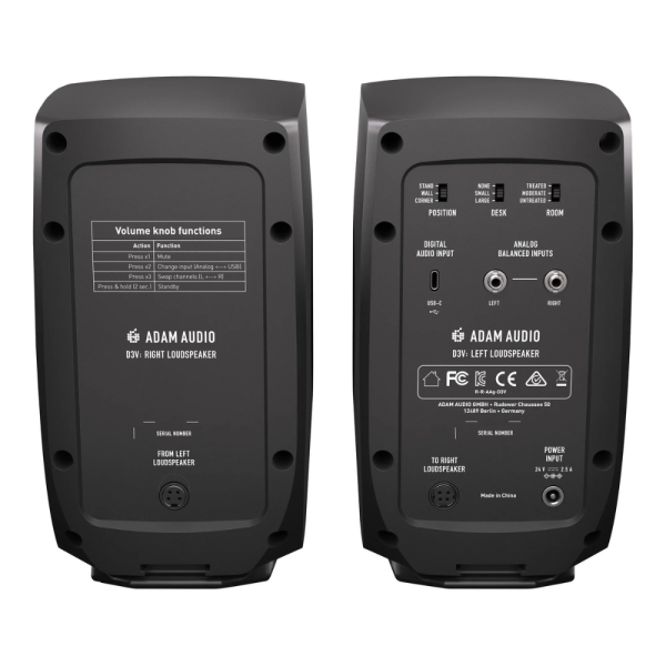 Студийные мониторы Adam D3V Black — изображение 3
