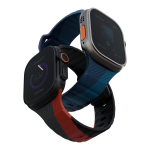 Uniq для Apple Watch 49/46/45/44 mm ремешок STRIDE DE FKM Rubber Charcoal/Red — изображение 3
