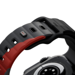 Uniq для Apple Watch 49/46/45/44 mm ремешок STRIDE DE FKM Rubber Charcoal/Red — изображение 2
