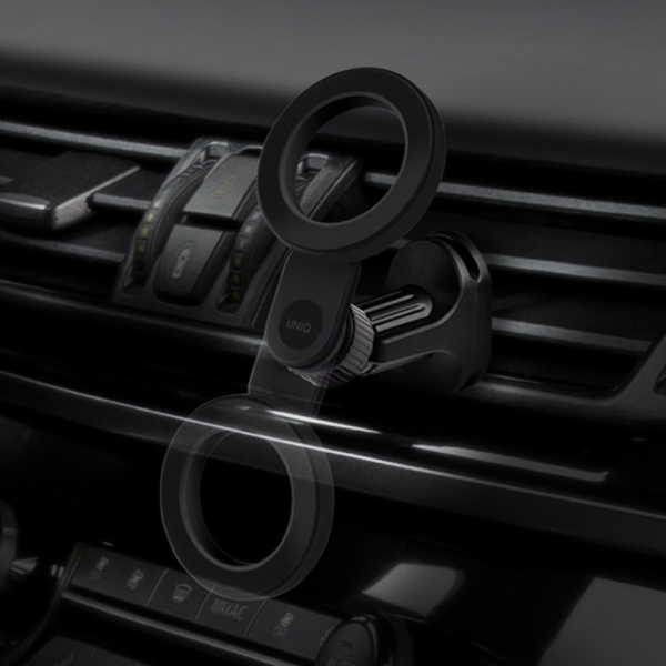 Uniq автодержатель TRELIX Magnetic Air vent Car mount Black — изображение 4