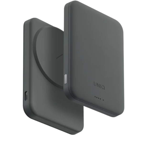 Кожаный внешний аккумулятор Uniq LYDEN LEXA 5000MAH Magnetic (Magsafe) Power Bank USB-C PD — изображение 1