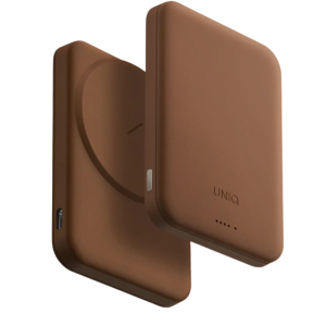 Кожаный внешний аккумулятор Uniq LYDEN LEXA 5000MAH Magnetic (Magsafe) Power Bank USB-C PD