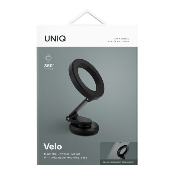 Uniq держатель VELO Magnetic Universal mount Black — изображение 9