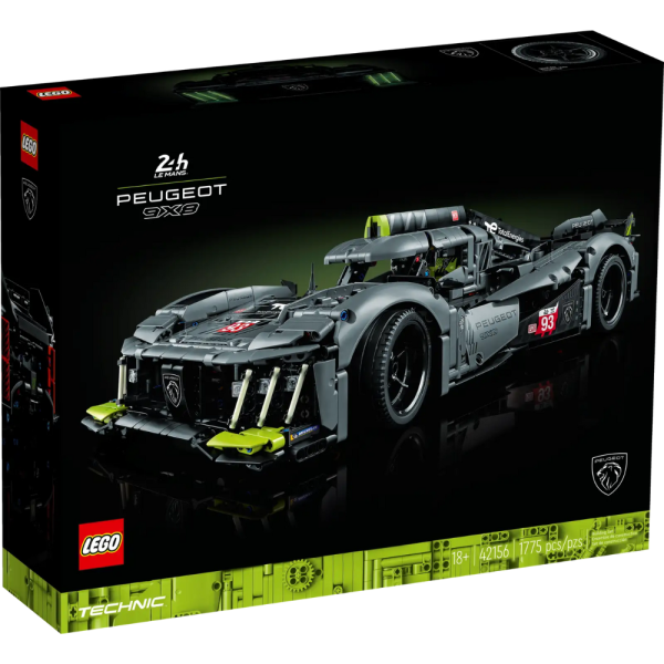 Конструктор LEGO Technic 42156 Гибридный гиперкар PEUGEOT 9X8 24 часа в Ле-Мане