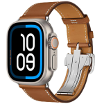 Apple Watch Ultra 2 Hermes 49mm Titanium Case with Simple Tour Deployment Fauve