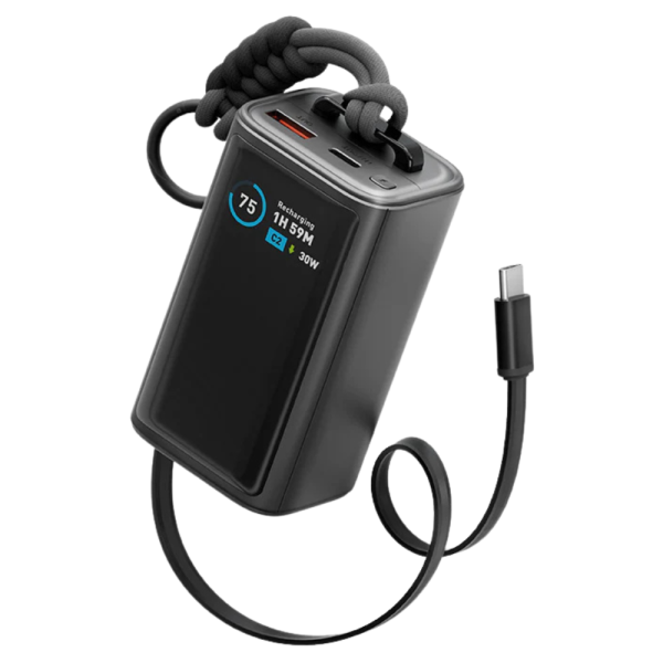 Внешний аккумулятор EnergEA ComPac Arc 45 7см, 10000MAH Gunmetal Black