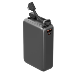 Внешний аккумулятор EnergEA Compac Ultra 67, 20000MAH с кабелем USB-C (PD67W) Gunmetal Black — изображение 3