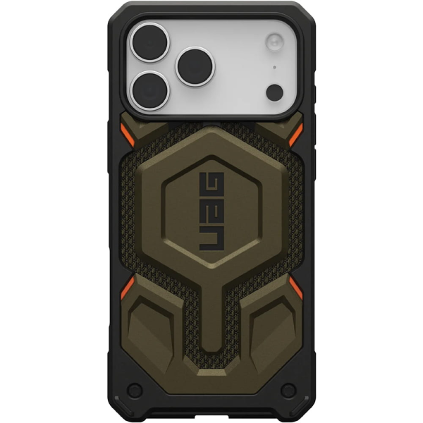 Чехол UAG Monarch Pro MagSafe для iPhone 17 Pro Max, Kevlar Element Green