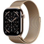Смарт-часы Apple Watch Series 11 42mm Gold Titanium Case with Gold Milanese Loop M/L