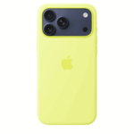 Чехол Apple Silicone Case with MagSafe для iPhone 17 Pro Neon Yellow — изображение 2