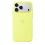 Чехол Apple Silicone Case with MagSafe для iPhone 17 Pro Neon Yellow — изображение 3