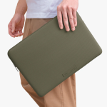 Водостойкая папка UNIQ Cyprus RE Laptop Sleeve для ноутбуков до 16'' Dark Sage Green — изображение 2