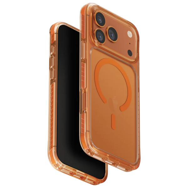 Чехол UNIQ HYBRID MAGCLICK CHARGING (MagSafe) COMBAT (AF) для iPhone 17 Pro MAX оранжевый