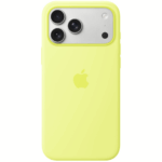 Чехол Apple Silicone Case with MagSafe для iPhone 17 Pro Neon Yellow
