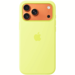 Чехол Apple Silicone Case with MagSafe для iPhone 17 Pro Max Neon Yellow