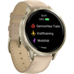 Часы Garmin Venu 4 41mm Lunar Gold Leather 010-03013-03 — изображение 3