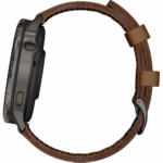 Часы Garmin Venu 4 45mm Slate Black Leather Brown 010-03014-03 — изображение 5