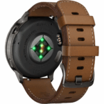 Часы Garmin Venu 4 45mm Slate Black Leather Brown 010-03014-03 — изображение 3