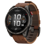 Часы Garmin Fenix 8 Pro 47mm Amoled Sapphire Titanium Carbon Grey Chestnut Leather 010-03198-40 — изображение 2