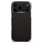 Чехол накладка из кожи Vaja Buckler Grip для iPhone 17 Pro Max V-Mag Black — фото 2