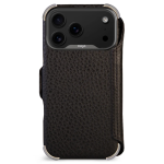 Чехол книжка из кожи Vaja Buckler Wallet для iPhone 17 Pro Max V-Mag Black — фото 3