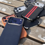 Чехол накладка из кожи Vaja Grip для iPhone 17 Air V-Mag, Floater Indigo — фото 1