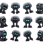 Умный робот EMO Robot AI с искусственным интеллектом (Black) — изображение 2