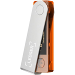 Аппаратный криптовалютный кошелёк Ledger Nano X BTC Orange