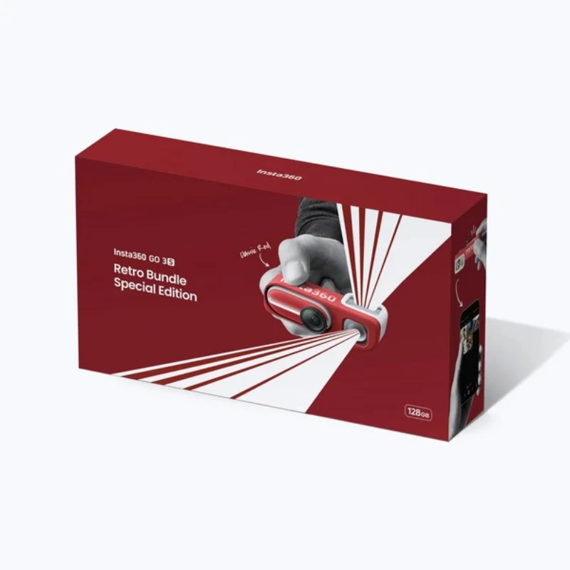 Экшн-камера Insta360 GO 3S Retro Bundle 128Gb Red
