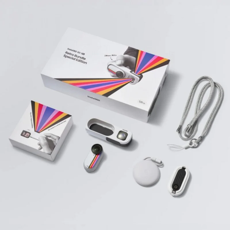 Экшн-камера Insta360 GO 3S Retro Bundle 128Gb White