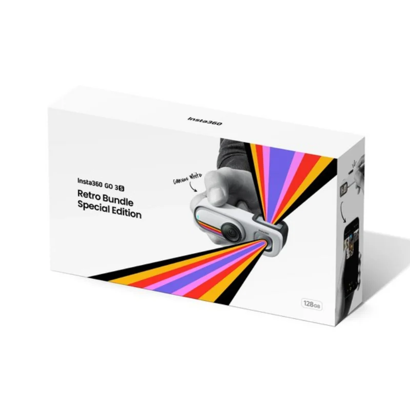 Экшн-камера Insta360 GO 3S Retro Bundle 128Gb White