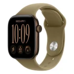 Смарт-часы Apple Watch Series 12 42mm Black Aluminum Case, Olive Sport Band S/M