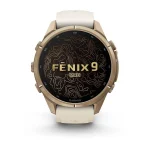 Часы Garmin Fenix 9 Pro 43mm inReach Gold Cream 010-04335-21 — изображение 2