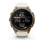 Часы Garmin Fenix 9 Pro 43mm inReach Gold Cream 010-04335-21 — изображение 5