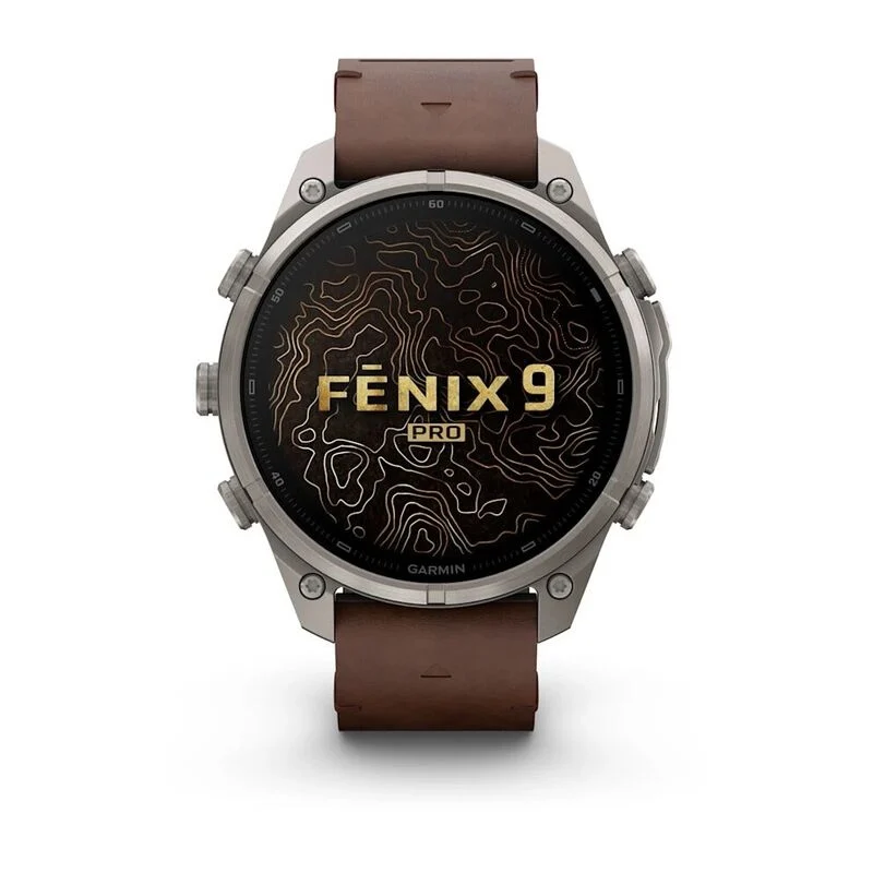 Часы Garmin Fenix 9 Pro 47mm inReach Walnut Leather 010-04336-41