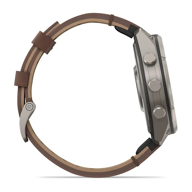 Часы Garmin Fenix 9 Pro 47mm inReach Walnut Leather 010-04336-41