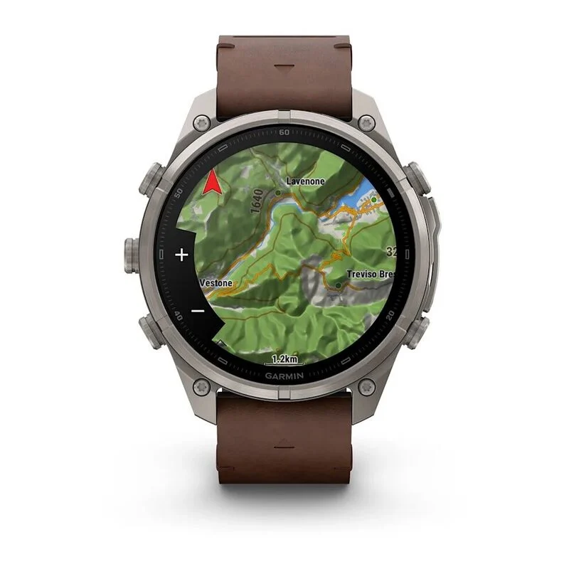 Часы Garmin Fenix 9 Pro 47mm inReach Walnut Leather 010-04336-41
