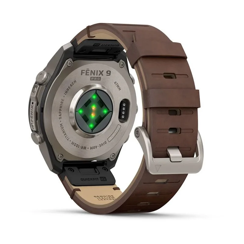 Часы Garmin Fenix 9 Pro 47mm inReach Walnut Leather 010-04336-41