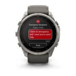 Часы Garmin Fenix 9 Pro Solar 51mm inReach Pebble Grey 010-04339-01 — изображение 3
