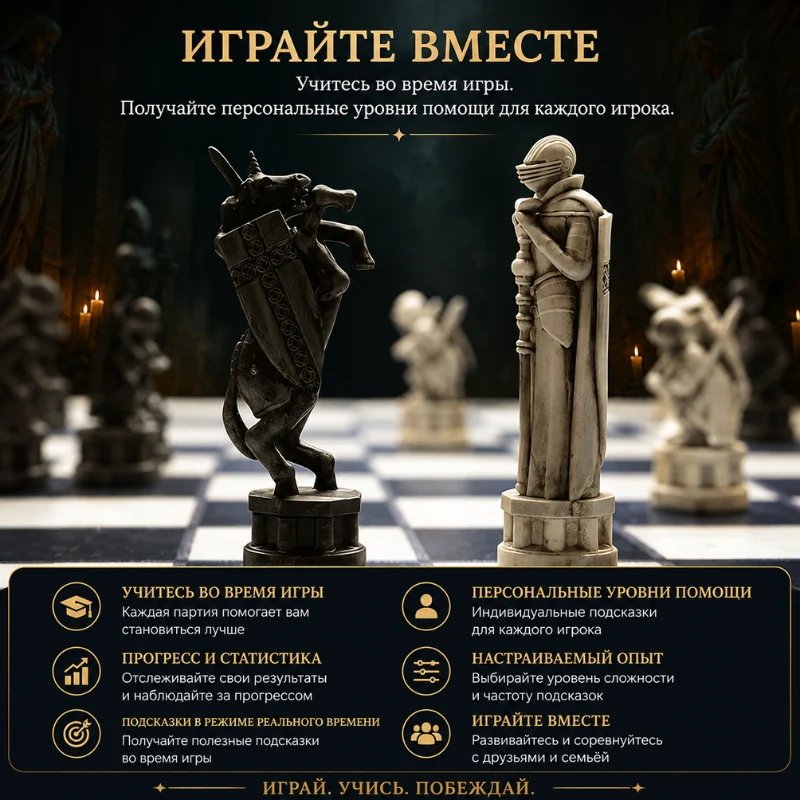 Шахматы GoChess Wizard Mini Harry Potter Electronic Chess Board Game